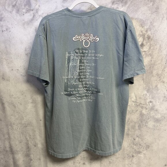 Vintage The Oak Ridge Boys T Shirt Mens L 23x27.5 Blue Band Tee - Picture 2 of 9